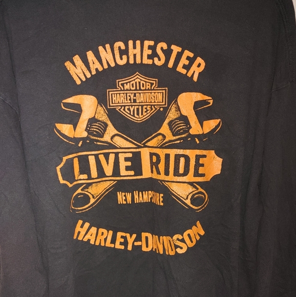 Harley-Davidson long sleeve black tea size 2XXL - Picture 4 of 4